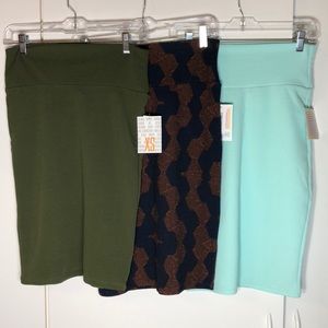 Lot of 3 LuLaRoe Cassie Skirts XS